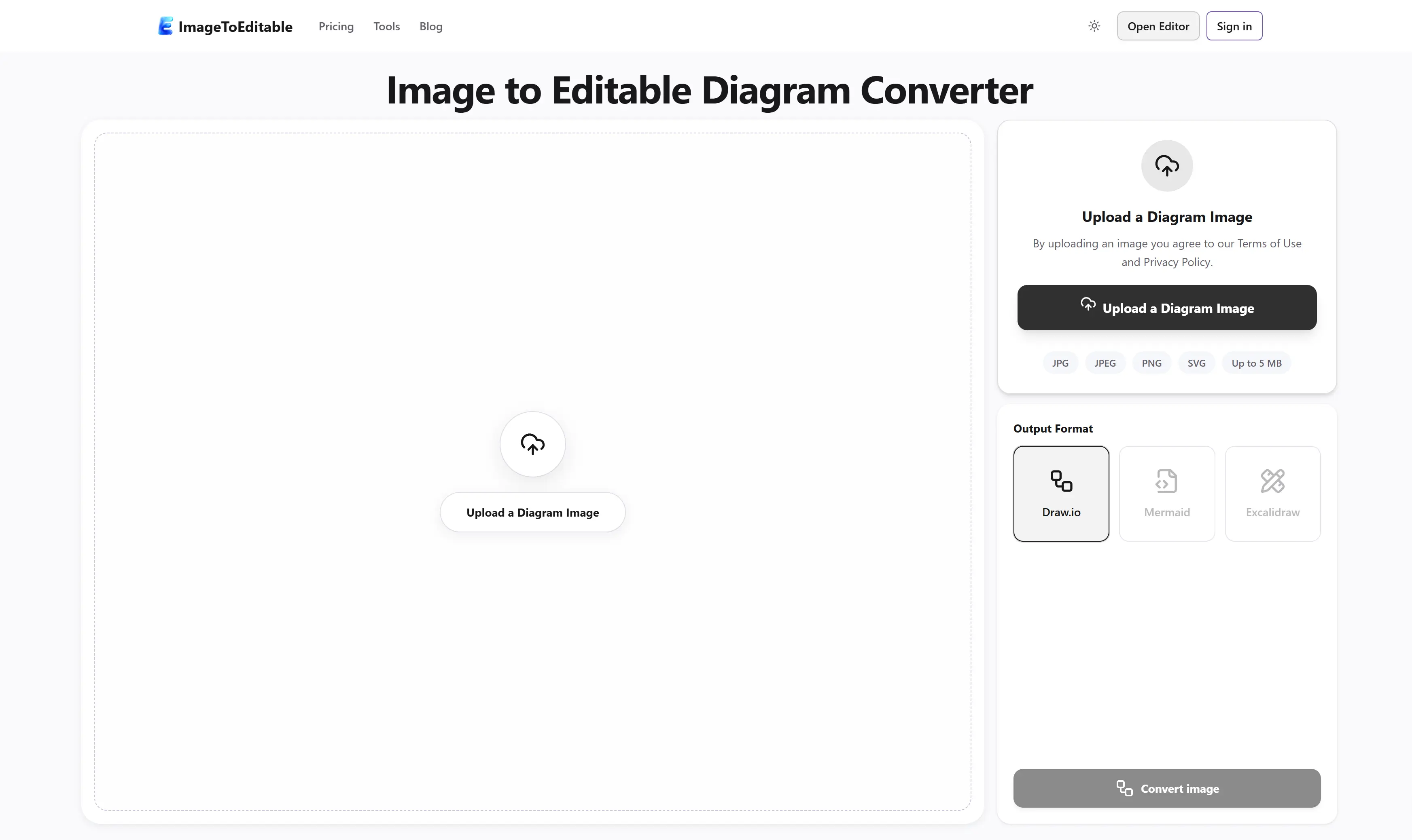Editable Conversion Image Free Image to Editable Diagram Converter | ImageToEditable